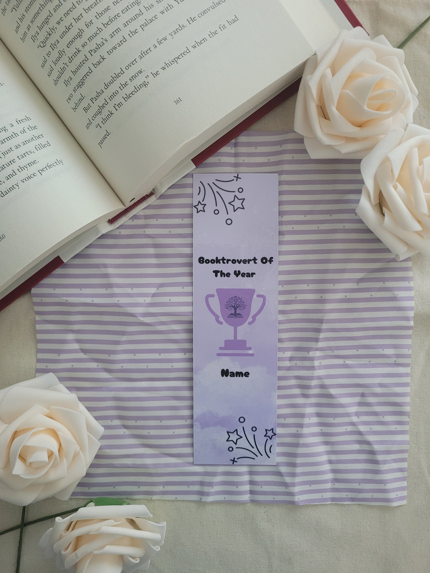 Purple Booktrovert Bookmark - Ever After