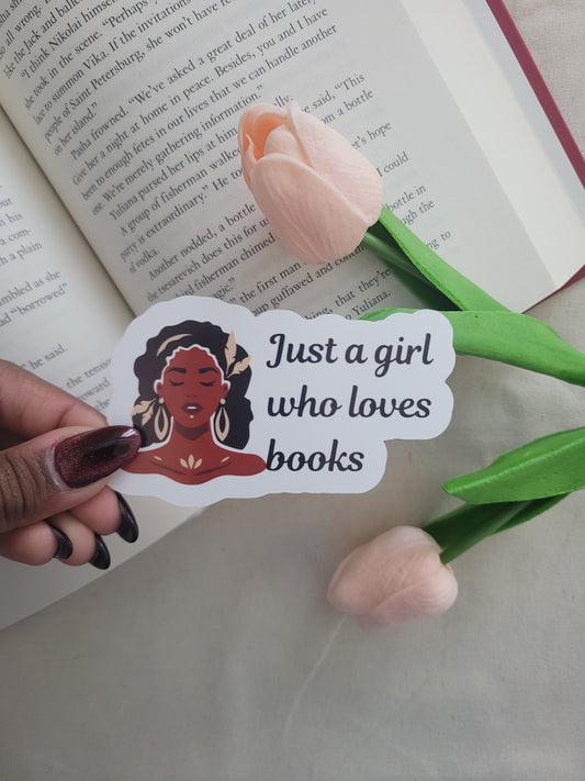 Girl Loves Books Sticker - Ever After