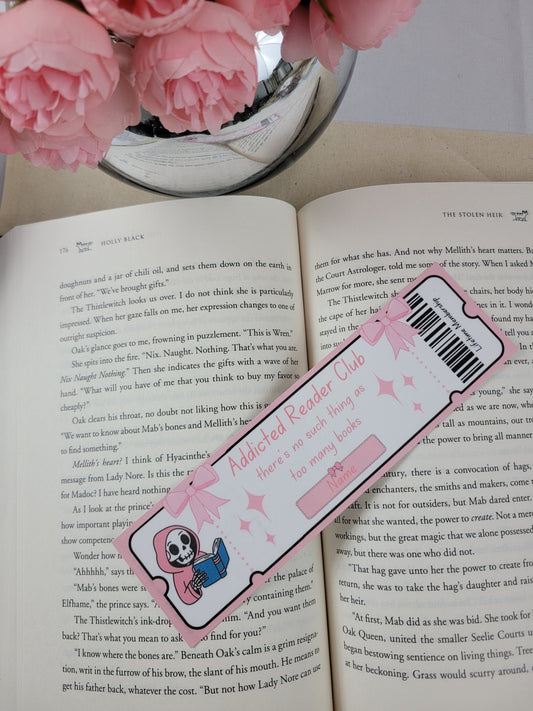 Custom Book Club Bookmark