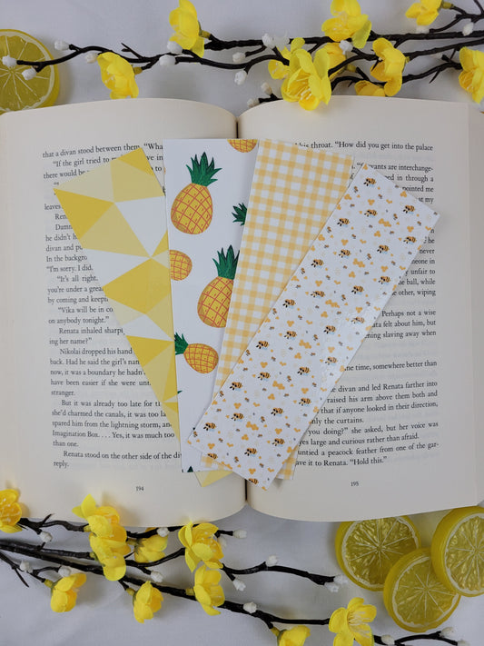 Yellow Bookmark Set