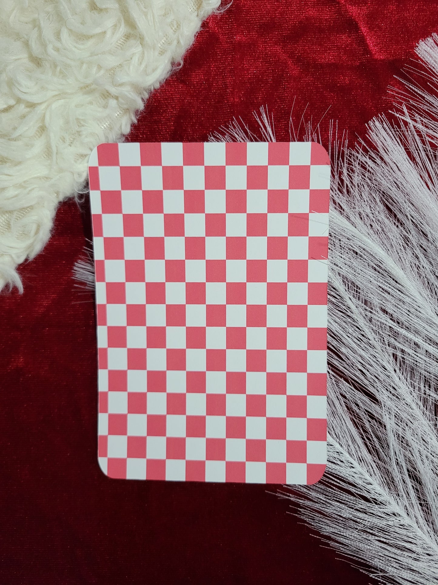 Red Checker Kindle Insert