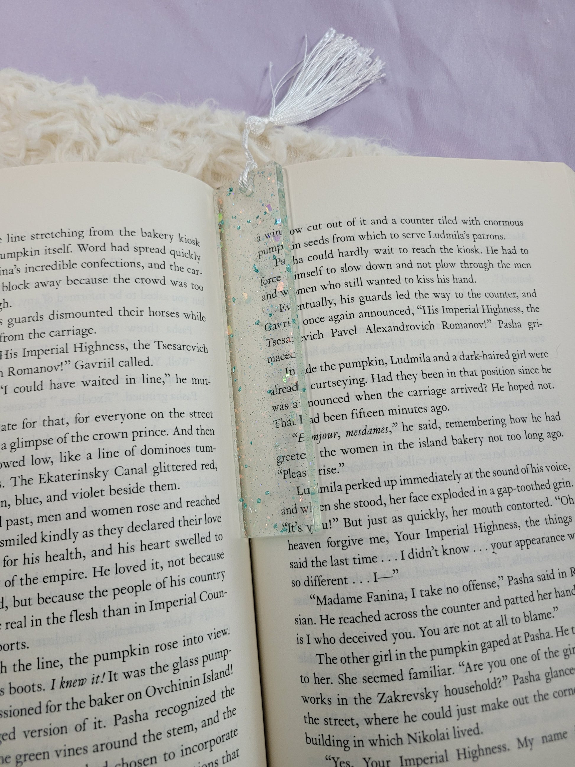 Clear Sea Blue Bookmark - Ever After