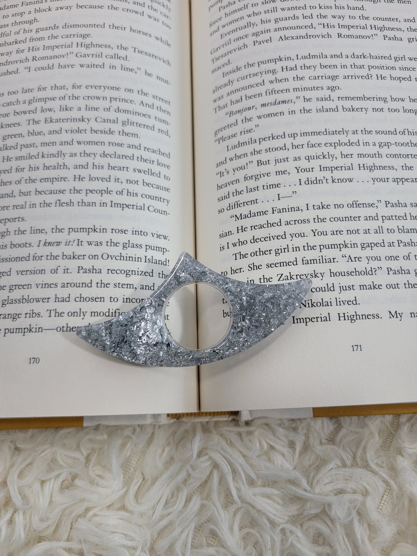 Silver Foil Page Holder