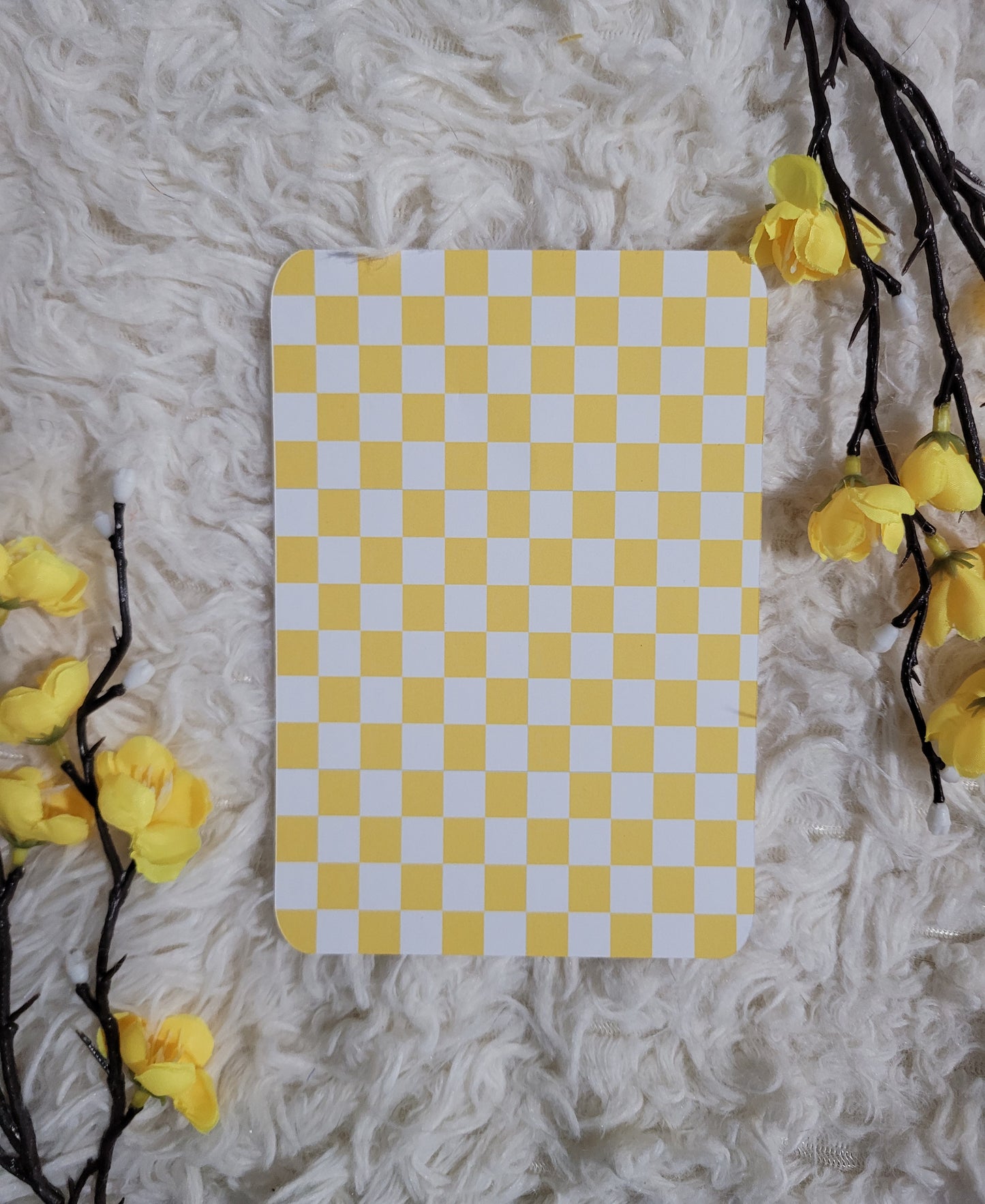 Yellow Checker Kindle Insert