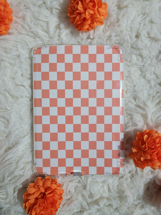 Orange Checker Kindle Insert